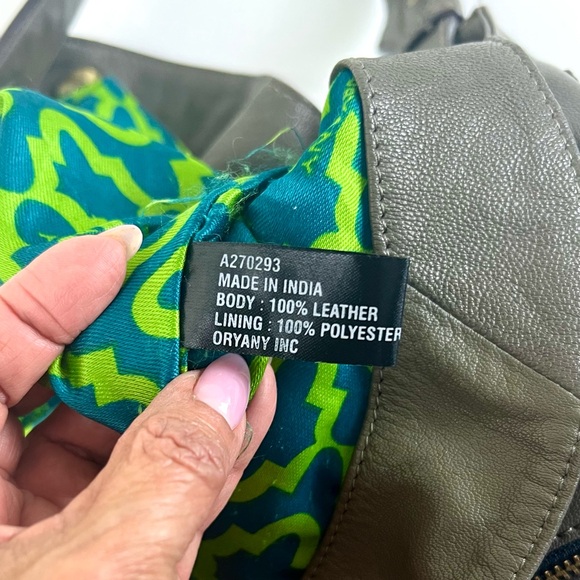 OrYany Stevie Fringe Olive Green-Gray Concealed Hobo Bag - Picture 9 of 14